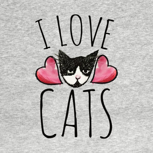 I love cats by bubbsnugg